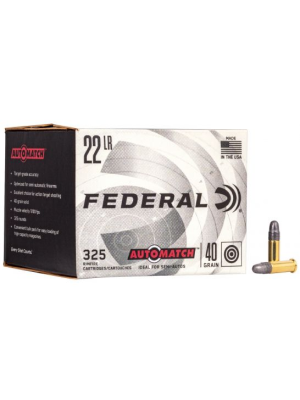 Federal 22LR ammo 40GR - 325RDS